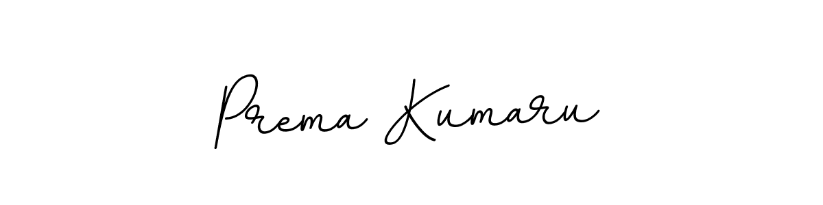 Design your own signature with our free online signature maker. With this signature software, you can create a handwritten (BallpointsItalic-DORy9) signature for name Prema Kumaru. Prema Kumaru signature style 11 images and pictures png
