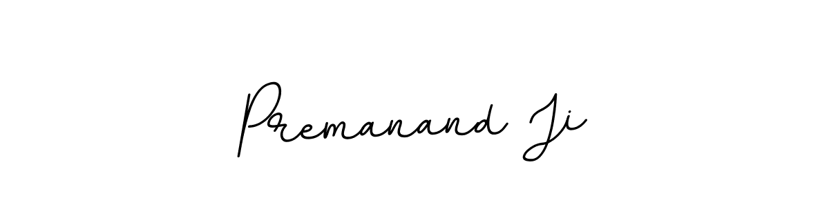 How to make Premanand Ji name signature. Use BallpointsItalic-DORy9 style for creating short signs online. This is the latest handwritten sign. Premanand Ji signature style 11 images and pictures png