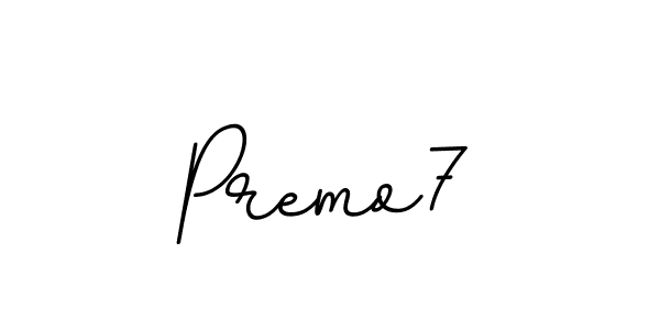 You should practise on your own different ways (BallpointsItalic-DORy9) to write your name (Premo7) in signature. don't let someone else do it for you. Premo7 signature style 11 images and pictures png