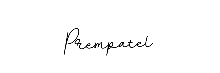 How to make Prempatel name signature. Use BallpointsItalic-DORy9 style for creating short signs online. This is the latest handwritten sign. Prempatel signature style 11 images and pictures png