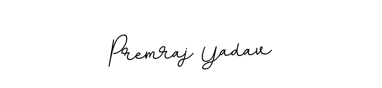 The best way (BallpointsItalic-DORy9) to make a short signature is to pick only two or three words in your name. The name Premraj Yadav include a total of six letters. For converting this name. Premraj Yadav signature style 11 images and pictures png