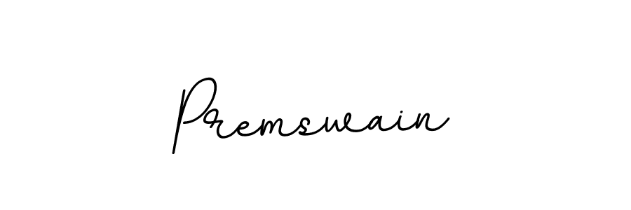 Use a signature maker to create a handwritten signature online. With this signature software, you can design (BallpointsItalic-DORy9) your own signature for name Premswain. Premswain signature style 11 images and pictures png