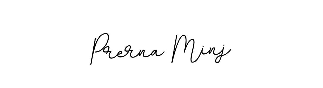 You should practise on your own different ways (BallpointsItalic-DORy9) to write your name (Prerna Minj) in signature. don't let someone else do it for you. Prerna Minj signature style 11 images and pictures png