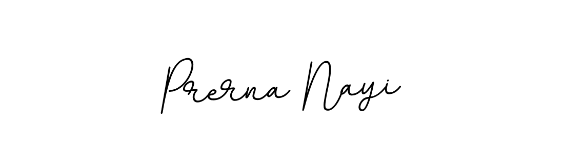 Make a beautiful signature design for name Prerna Nayi. With this signature (BallpointsItalic-DORy9) style, you can create a handwritten signature for free. Prerna Nayi signature style 11 images and pictures png