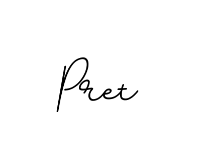 The best way (BallpointsItalic-DORy9) to make a short signature is to pick only two or three words in your name. The name Pret include a total of six letters. For converting this name. Pret signature style 11 images and pictures png