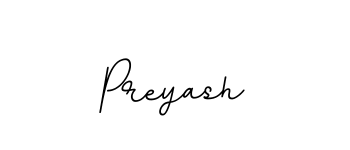 Create a beautiful signature design for name Preyash. With this signature (BallpointsItalic-DORy9) fonts, you can make a handwritten signature for free. Preyash signature style 11 images and pictures png