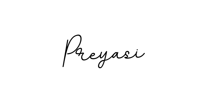 How to make Preyasi name signature. Use BallpointsItalic-DORy9 style for creating short signs online. This is the latest handwritten sign. Preyasi signature style 11 images and pictures png