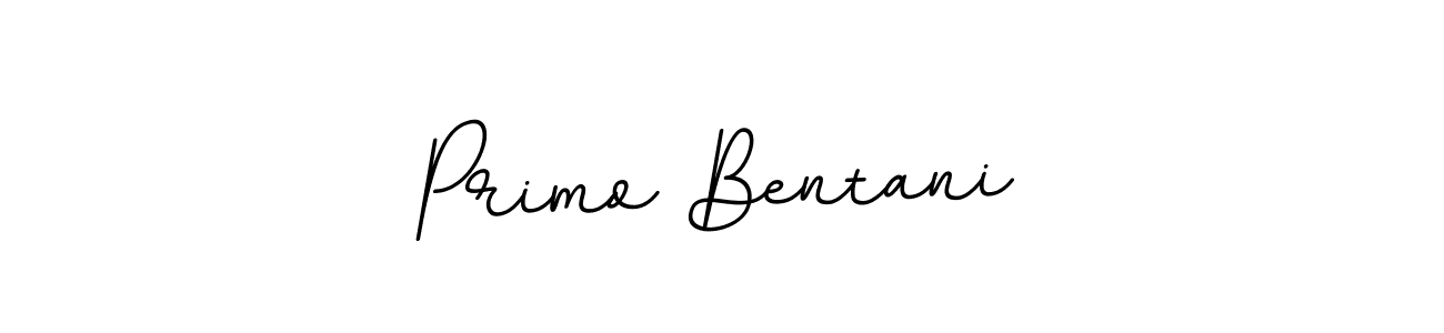 You should practise on your own different ways (BallpointsItalic-DORy9) to write your name (Primo Bentani) in signature. don't let someone else do it for you. Primo Bentani signature style 11 images and pictures png