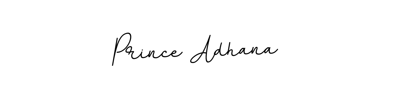 Create a beautiful signature design for name Prince Adhana. With this signature (BallpointsItalic-DORy9) fonts, you can make a handwritten signature for free. Prince Adhana signature style 11 images and pictures png