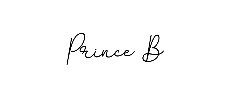 You should practise on your own different ways (BallpointsItalic-DORy9) to write your name (Prince B) in signature. don't let someone else do it for you. Prince B signature style 11 images and pictures png