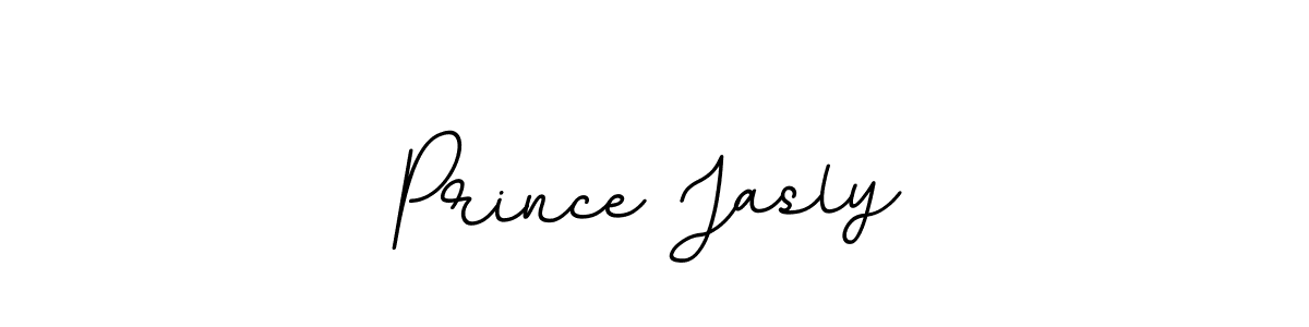 How to make Prince Jasly name signature. Use BallpointsItalic-DORy9 style for creating short signs online. This is the latest handwritten sign. Prince Jasly signature style 11 images and pictures png