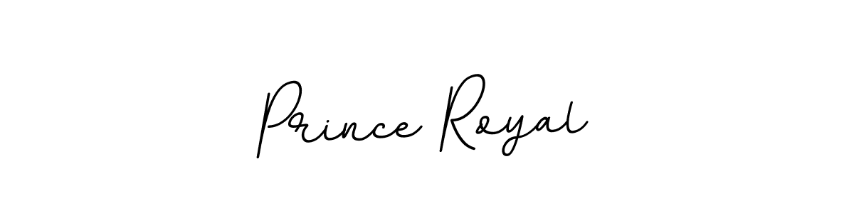 Use a signature maker to create a handwritten signature online. With this signature software, you can design (BallpointsItalic-DORy9) your own signature for name Prince Royal. Prince Royal signature style 11 images and pictures png