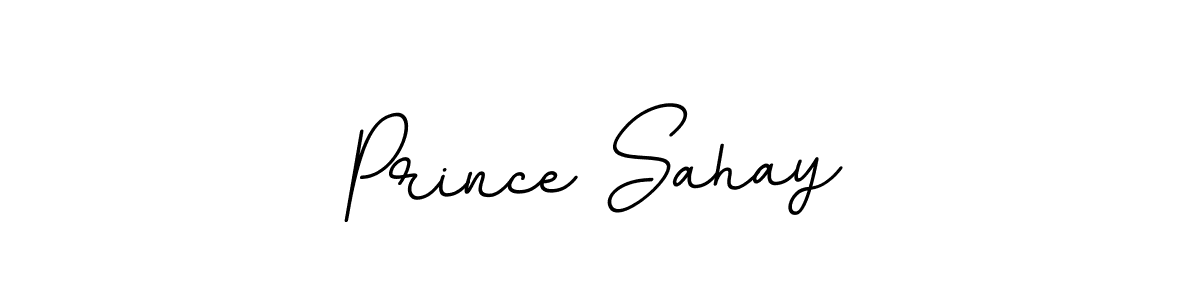 Use a signature maker to create a handwritten signature online. With this signature software, you can design (BallpointsItalic-DORy9) your own signature for name Prince Sahay. Prince Sahay signature style 11 images and pictures png