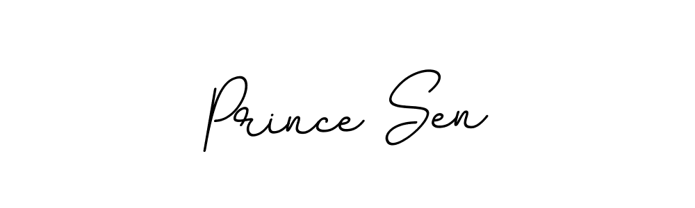 Make a beautiful signature design for name Prince Sen. With this signature (BallpointsItalic-DORy9) style, you can create a handwritten signature for free. Prince Sen signature style 11 images and pictures png