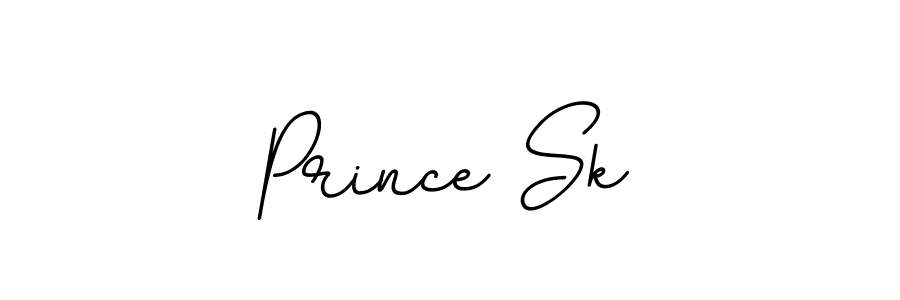 How to make Prince Sk name signature. Use BallpointsItalic-DORy9 style for creating short signs online. This is the latest handwritten sign. Prince Sk signature style 11 images and pictures png