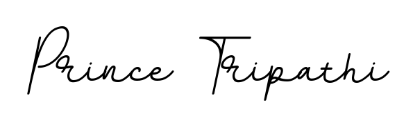Generate high-definition signature styles for Prince Tripathi. The BallpointsItalic-DORy9 typeface ensures crisp legibility and sophisticated design. Prince Tripathi signature style 11 images and pictures png