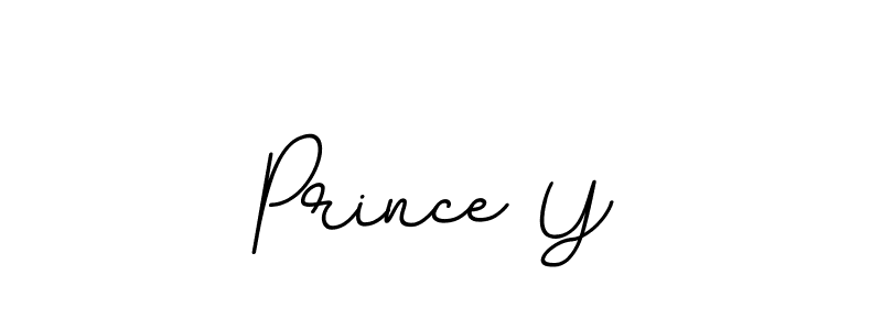 Prince Y stylish signature style. Best Handwritten Sign (BallpointsItalic-DORy9) for my name. Handwritten Signature Collection Ideas for my name Prince Y. Prince Y signature style 11 images and pictures png