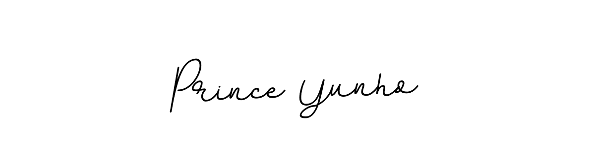 Design your own signature with our free online signature maker. With this signature software, you can create a handwritten (BallpointsItalic-DORy9) signature for name Prince Yunho. Prince Yunho signature style 11 images and pictures png