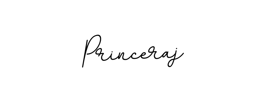 How to make Princeraj name signature. Use BallpointsItalic-DORy9 style for creating short signs online. This is the latest handwritten sign. Princeraj signature style 11 images and pictures png