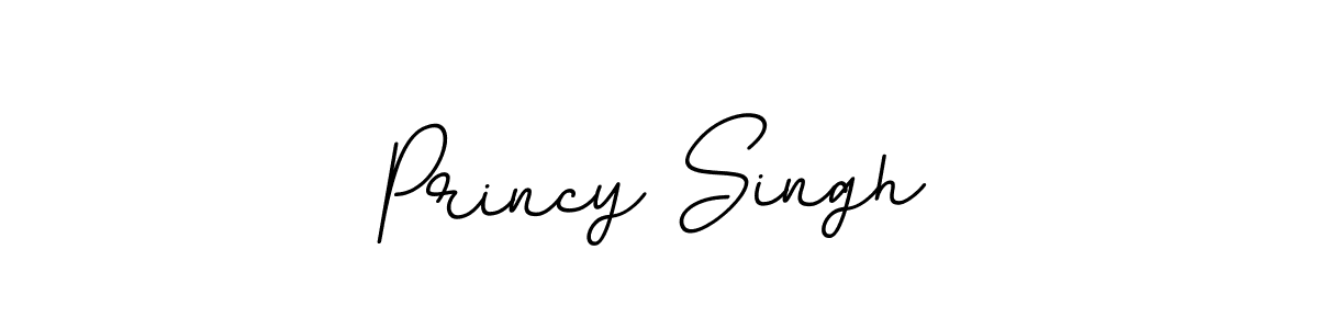 Use a signature maker to create a handwritten signature online. With this signature software, you can design (BallpointsItalic-DORy9) your own signature for name Princy Singh. Princy Singh signature style 11 images and pictures png