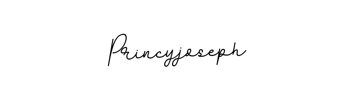 Princyjoseph stylish signature style. Best Handwritten Sign (BallpointsItalic-DORy9) for my name. Handwritten Signature Collection Ideas for my name Princyjoseph. Princyjoseph signature style 11 images and pictures png