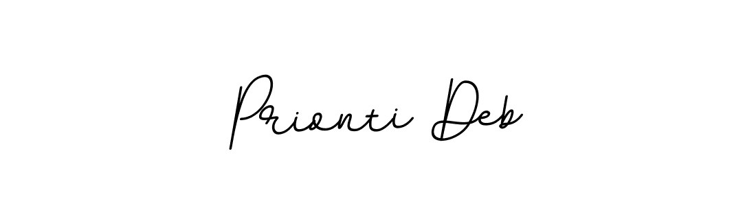 Design your own signature with our free online signature maker. With this signature software, you can create a handwritten (BallpointsItalic-DORy9) signature for name Prionti Deb. Prionti Deb signature style 11 images and pictures png