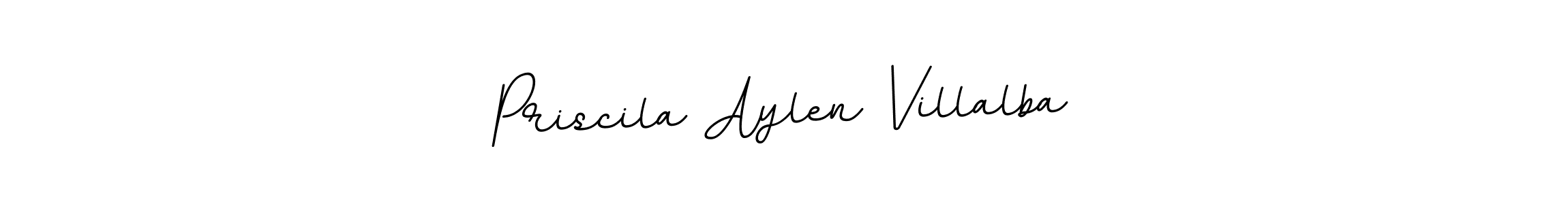 The best way (BallpointsItalic-DORy9) to make a short signature is to pick only two or three words in your name. The name Priscila Aylen Villalba include a total of six letters. For converting this name. Priscila Aylen Villalba signature style 11 images and pictures png