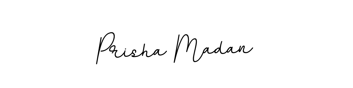 The best way (BallpointsItalic-DORy9) to make a short signature is to pick only two or three words in your name. The name Prisha Madan include a total of six letters. For converting this name. Prisha Madan signature style 11 images and pictures png