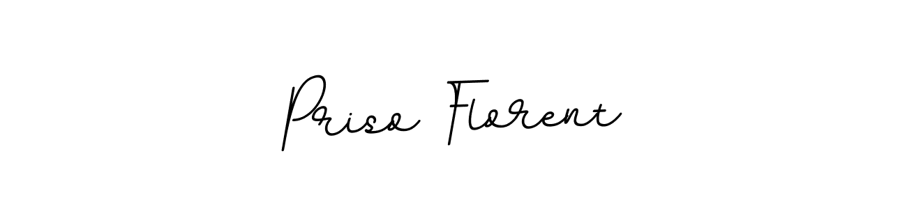 How to make Priso Florent name signature. Use BallpointsItalic-DORy9 style for creating short signs online. This is the latest handwritten sign. Priso Florent signature style 11 images and pictures png