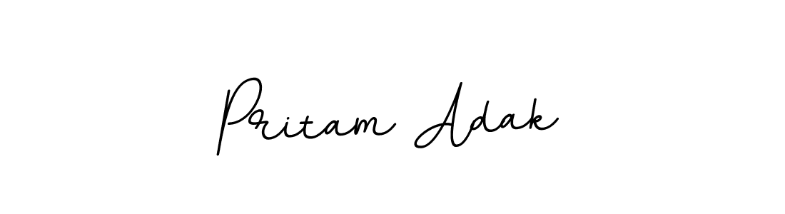 Create a beautiful signature design for name Pritam Adak. With this signature (BallpointsItalic-DORy9) fonts, you can make a handwritten signature for free. Pritam Adak signature style 11 images and pictures png