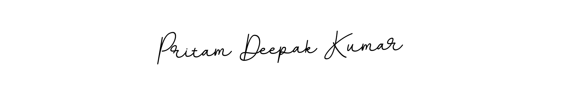 Use a signature maker to create a handwritten signature online. With this signature software, you can design (BallpointsItalic-DORy9) your own signature for name Pritam Deepak Kumar. Pritam Deepak Kumar signature style 11 images and pictures png