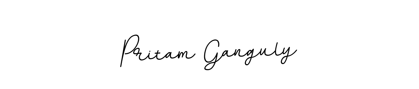 How to make Pritam Ganguly name signature. Use BallpointsItalic-DORy9 style for creating short signs online. This is the latest handwritten sign. Pritam Ganguly signature style 11 images and pictures png