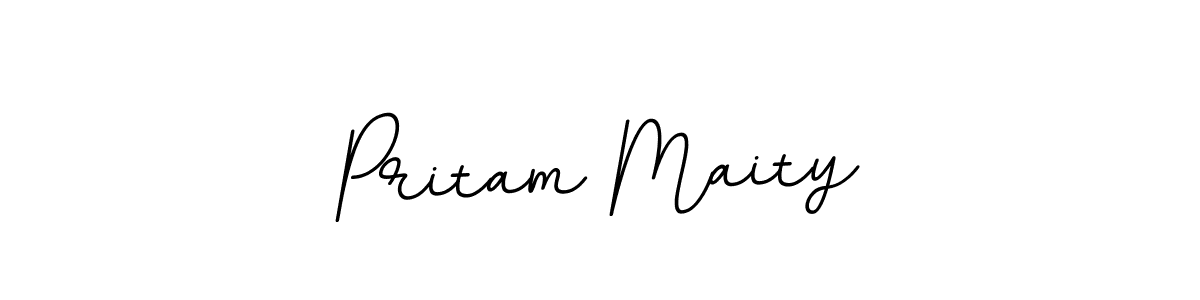 The best way (BallpointsItalic-DORy9) to make a short signature is to pick only two or three words in your name. The name Pritam Maity include a total of six letters. For converting this name. Pritam Maity signature style 11 images and pictures png