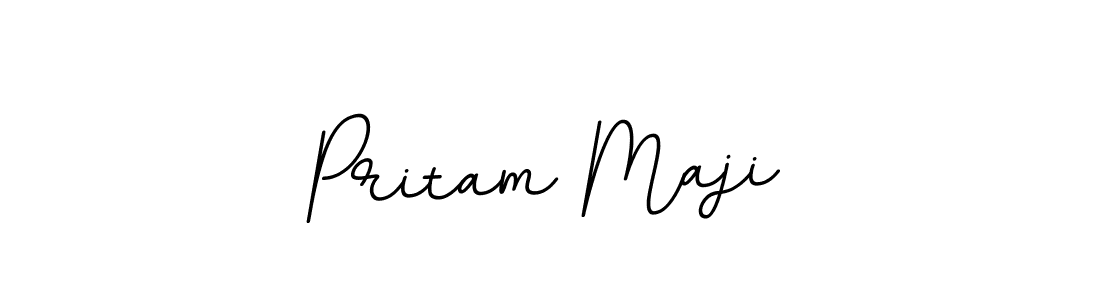 This is the best signature style for the Pritam Maji name. Also you like these signature font (BallpointsItalic-DORy9). Mix name signature. Pritam Maji signature style 11 images and pictures png