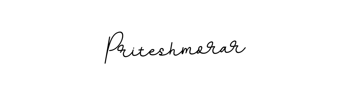 How to make Priteshmorar name signature. Use BallpointsItalic-DORy9 style for creating short signs online. This is the latest handwritten sign. Priteshmorar signature style 11 images and pictures png