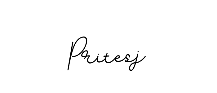 Pritesj stylish signature style. Best Handwritten Sign (BallpointsItalic-DORy9) for my name. Handwritten Signature Collection Ideas for my name Pritesj. Pritesj signature style 11 images and pictures png