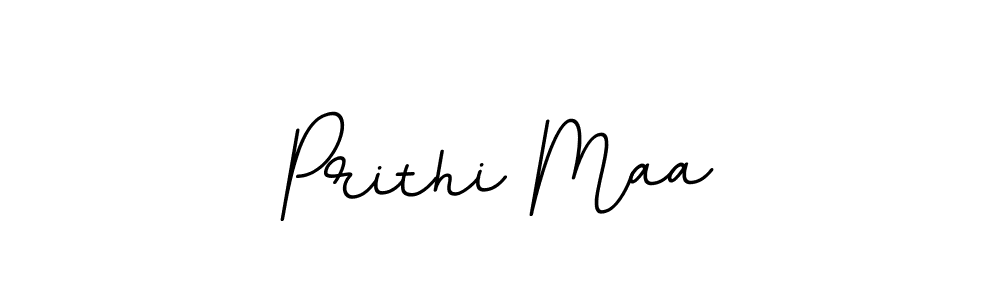 How to make Prithi Maa signature? BallpointsItalic-DORy9 is a professional autograph style. Create handwritten signature for Prithi Maa name. Prithi Maa signature style 11 images and pictures png