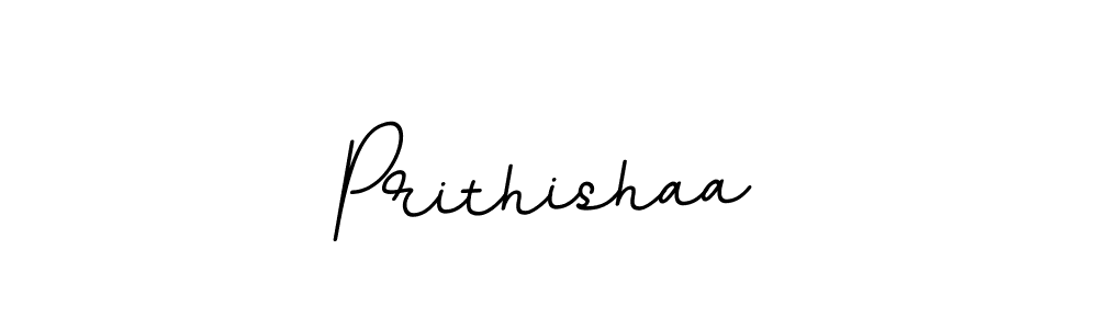 Make a beautiful signature design for name Prithishaa. With this signature (BallpointsItalic-DORy9) style, you can create a handwritten signature for free. Prithishaa signature style 11 images and pictures png