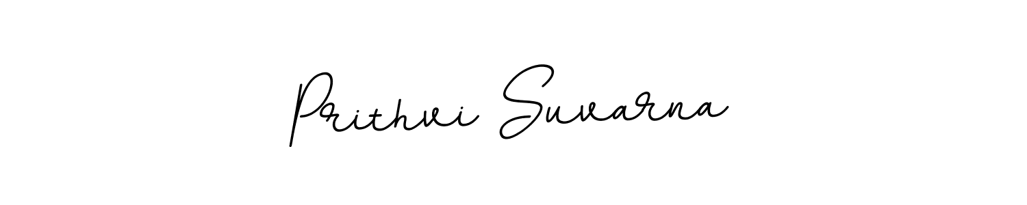 Prithvi Suvarna stylish signature style. Best Handwritten Sign (BallpointsItalic-DORy9) for my name. Handwritten Signature Collection Ideas for my name Prithvi Suvarna. Prithvi Suvarna signature style 11 images and pictures png