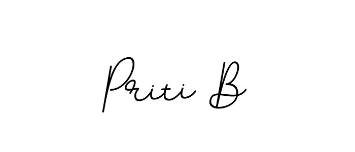 This is the best signature style for the Priti B name. Also you like these signature font (BallpointsItalic-DORy9). Mix name signature. Priti B signature style 11 images and pictures png