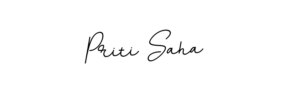 Create a beautiful signature design for name Priti Saha. With this signature (BallpointsItalic-DORy9) fonts, you can make a handwritten signature for free. Priti Saha signature style 11 images and pictures png