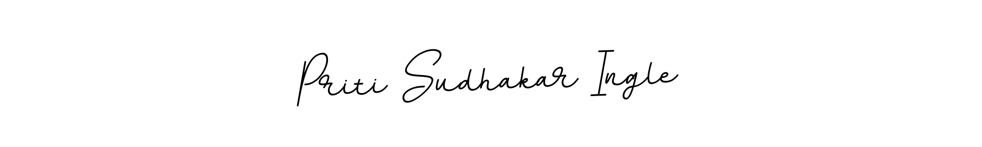 It looks lik you need a new signature style for name Priti Sudhakar Ingle. Design unique handwritten (BallpointsItalic-DORy9) signature with our free signature maker in just a few clicks. Priti Sudhakar Ingle signature style 11 images and pictures png