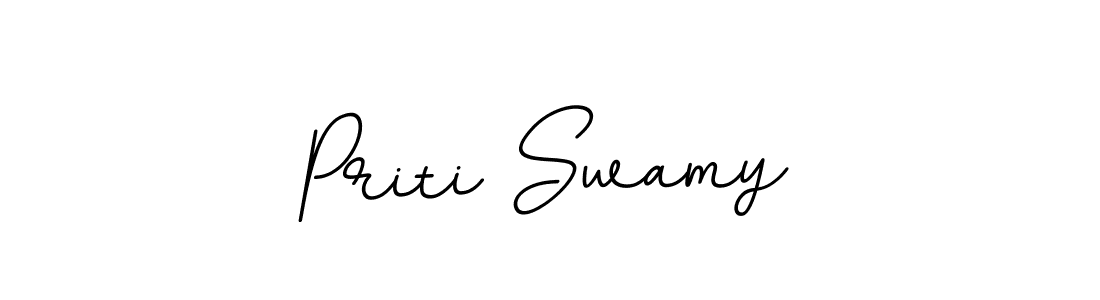 Make a beautiful signature design for name Priti Swamy. With this signature (BallpointsItalic-DORy9) style, you can create a handwritten signature for free. Priti Swamy signature style 11 images and pictures png