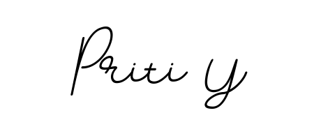 An effortless, minimalist signature concept for Priti Y using BallpointsItalic-DORy9 design. Clean lines that look great on any document. Priti Y signature style 11 images and pictures png