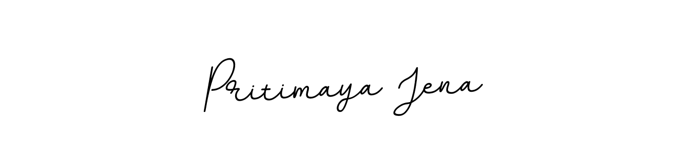 Pritimaya Jena stylish signature style. Best Handwritten Sign (BallpointsItalic-DORy9) for my name. Handwritten Signature Collection Ideas for my name Pritimaya Jena. Pritimaya Jena signature style 11 images and pictures png