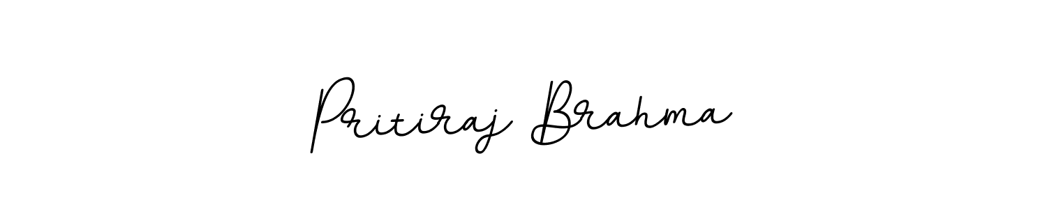 How to make Pritiraj Brahma name signature. Use BallpointsItalic-DORy9 style for creating short signs online. This is the latest handwritten sign. Pritiraj Brahma signature style 11 images and pictures png