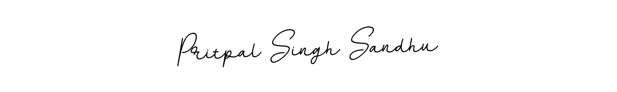 The best way (BallpointsItalic-DORy9) to make a short signature is to pick only two or three words in your name. The name Pritpal Singh Sandhu include a total of six letters. For converting this name. Pritpal Singh Sandhu signature style 11 images and pictures png