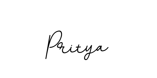 Create a beautiful signature design for name Pritya. With this signature (BallpointsItalic-DORy9) fonts, you can make a handwritten signature for free. Pritya signature style 11 images and pictures png