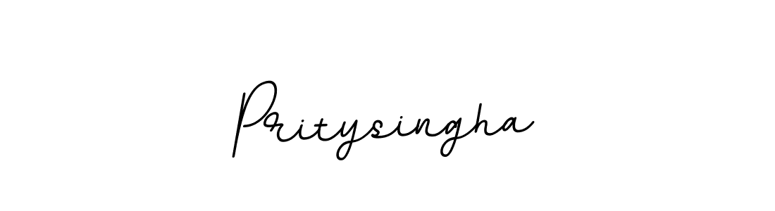 Make a beautiful signature design for name Pritysingha. With this signature (BallpointsItalic-DORy9) style, you can create a handwritten signature for free. Pritysingha signature style 11 images and pictures png