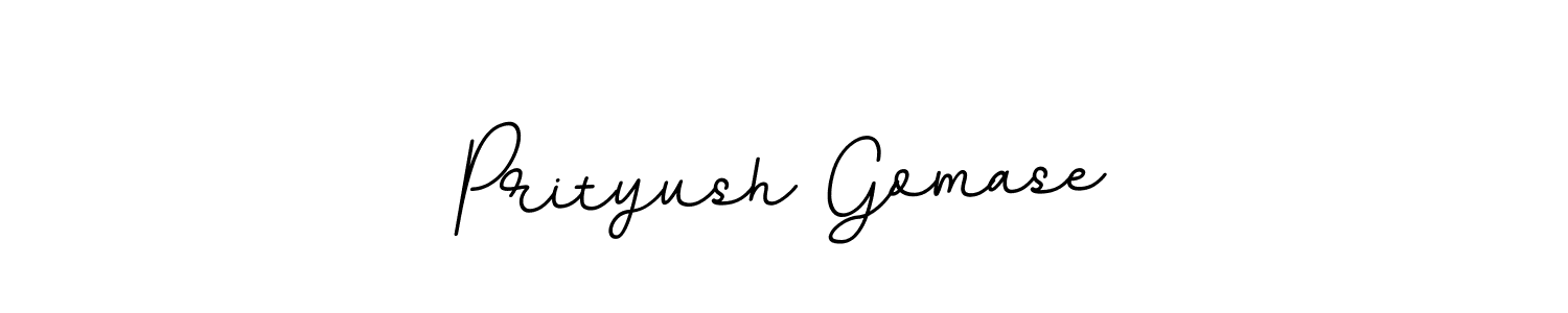 Use a signature maker to create a handwritten signature online. With this signature software, you can design (BallpointsItalic-DORy9) your own signature for name Prityush Gomase. Prityush Gomase signature style 11 images and pictures png